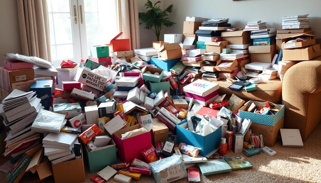 subscription box clutter