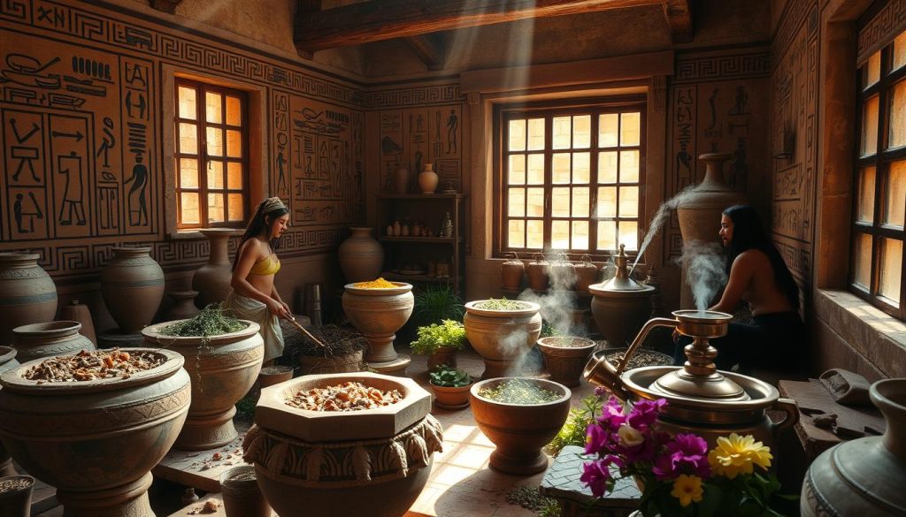 ancient perfume making