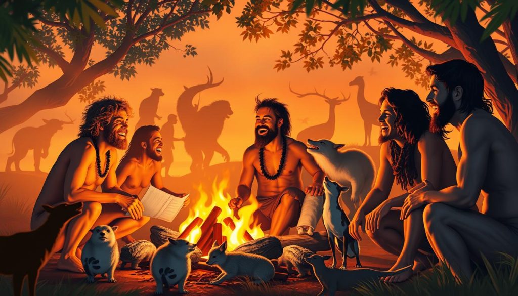 Evolutionary purpose of laughter