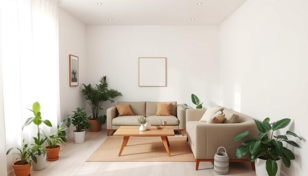 minimalist living space