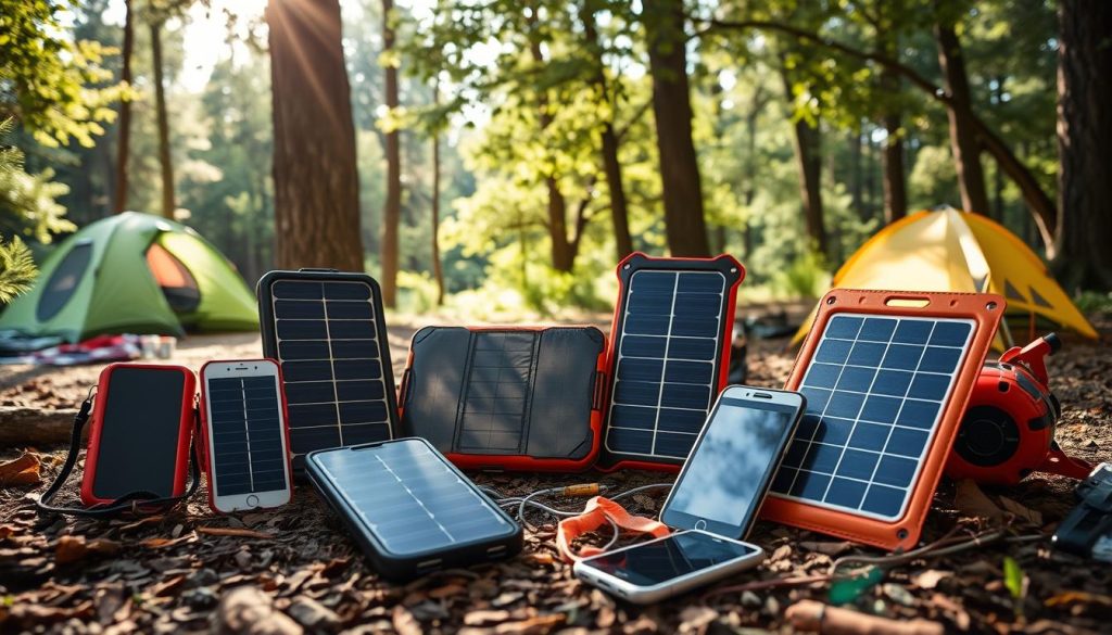Portable solar chargers